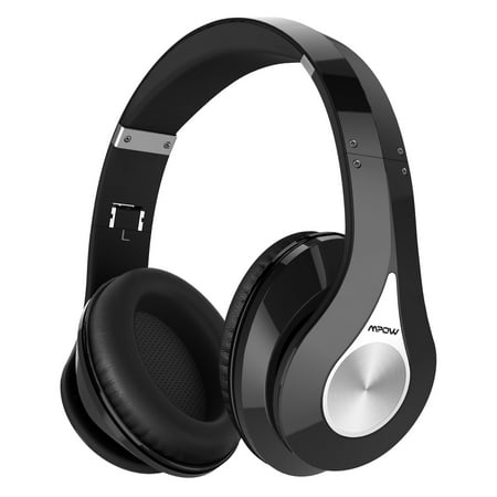 Mpow Over-Ear Bluetooth Headphones with Noise Cancelling Stereo, Foldable Headband, Ergonomic Designed Soft Earmuffs, Built-in Mic, 65 Hours Playback Time for PC, Laptops and Smartphones