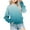 Blue, variant on 1-12Y Toddler Girls Gradient Sweatshirt Oversized Crewneck Sweatshirt Kids Fashion Long Sleeve Pullover Tops Baby Clothes Green