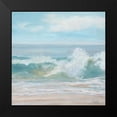 thumbnail image 2 of Casey, Anderson 15x15 Black Modern Framed Museum Art Print Titled - Soft Aqua Wave, 2 of 5
