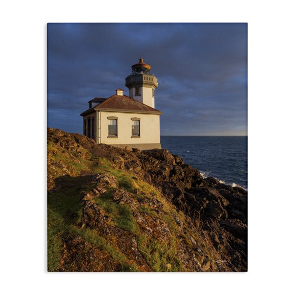 Stupell Industries Rustic Lodge Coastal Lighthouse Photography Canvas Art, 24 x 30, by Alan Majchrowicz