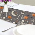 thumbnail image 4 of Yayeee Table Runner 90 inches Long Home Kitchen Dinning Party Decoration, Gray Halloween Skeleton, 4 of 7