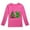 Hot Pink, variant on HNMKIU Girls Long Sleeve T-Shirt for Toddlers with Cute Dinosaur Prints for Autumn and Holiday Celebrations