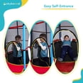 thumbnail image 7 of SkyBound 55 Inch Mini Trampoline for Kids with Enclosure System, Indoor Toddler Trampoline, Red, 7 of 7