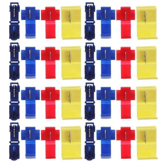 Hemoton 65pcs Quick Splice Wire Connectors Assortment Solderless Electrical Crimp Terminals T Tap Quick Disconnect Insulated Wire Connectors For Automotive Wiring