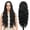 Black, variant on RYHAIR 30 inches Long Wavy HD Lace Front Wig with Ombre Blonde Synthetic Hair for Women Daily Cosplay