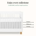 thumbnail image 4 of evolur Art Deco Crib in White/Gold, 4 of 6
