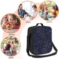 thumbnail image 5 of Disketp Navy Dark Blue Insulated Lunch Bag Lunch Box - Lunch Bag for Men Adult Women, 5 of 7