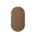 thumbnail image 4 of Metal Frame Oval Mirror 20x36 Inch in Silver, 4 of 12