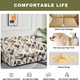 thumbnail image 3 of Eco-Ancheng 3 Piece Stretch Sofa Covers for 2 Cushion Couch Printed Sofa Slipcover with 2 Individual Cushion Covers Furniture Protector for Living Room Chairs with Elastic Bottom, Loveseat，01, 3 of 7
