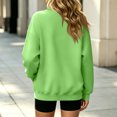 thumbnail image 4 of Stralyhd Womens Sweatshirt Oversized Long Sleeve Crewneck Sweaters Fall Casual Fashion Pullover Tops Comfy Loose Clothes Basic Lounge Wear Green XXL, 4 of 4