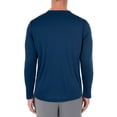thumbnail image 2 of Guy Harvey Mens Core Solid Long Sleeve Sun Protection Navy Top, 2 of 4