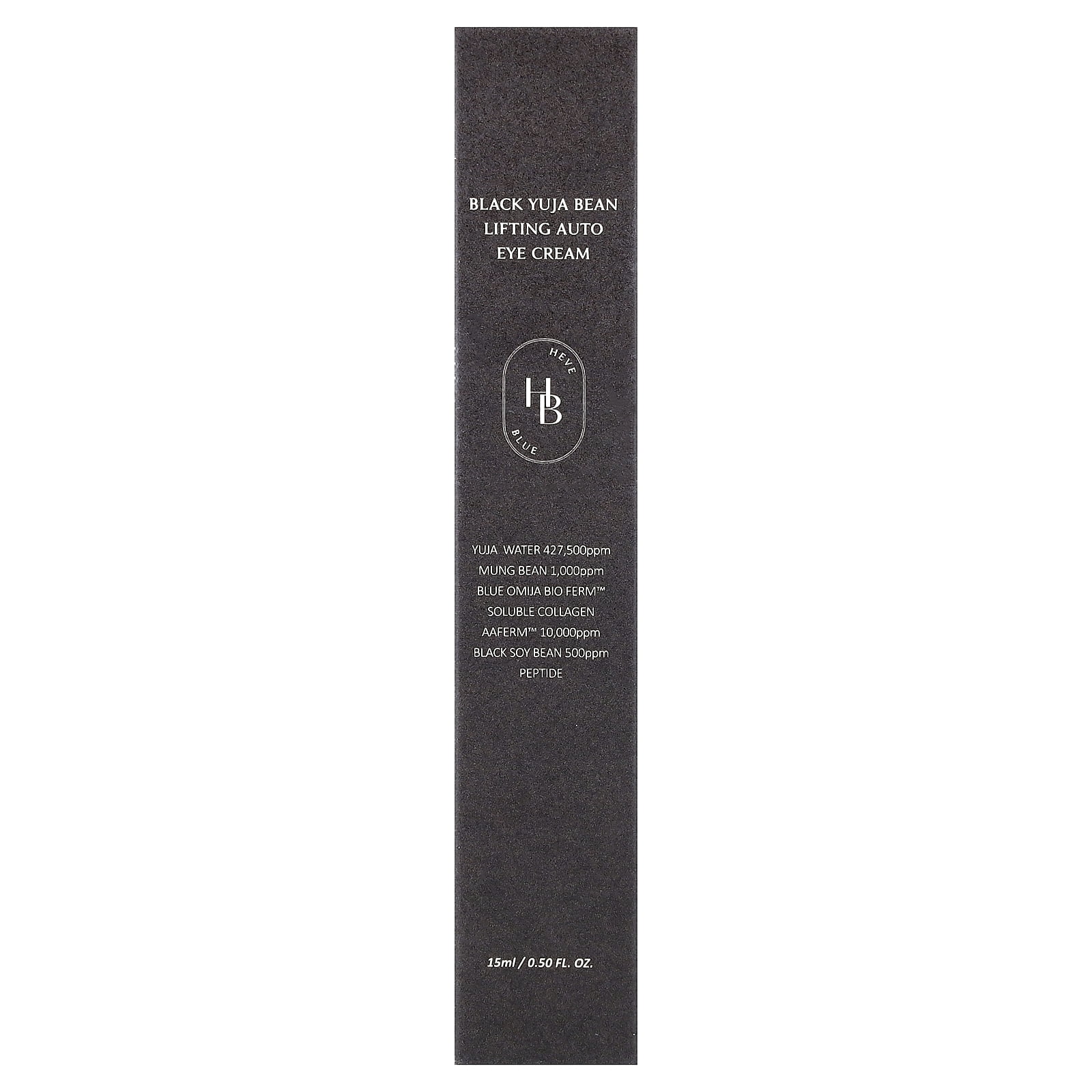 HeveBlue Black Yuja Bean Lifting Auto Eye Cream, 0.5 fl oz (15 ml)