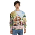 thumbnail image 4 of Happy Mother's Day Cavalier King Charles Spaniel with Sweets and Flowers at a Picnic All Over Print 3D Sweatshirt Unisex Merch Dog Lover Gifts - 13005, 4 of 6