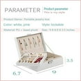 thumbnail image 5 of ZZwxWA Holiday Saving Jewelry Box Display Storage Box 2-Layer Women's Jewelry Box Lockable Box, 5 of 5