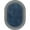 Marine/Nylon, variant on Grounded 7'8" x 10'9" Oval Area Rug In Color Marine-Color:Marine,Material:Nylon
