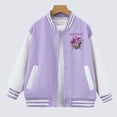thumbnail image 2 of 2pcs Hunters Baseball Uniform Pants Suit for Girls Anime Cartoon Cute Coats Pants Set Children Winter Sports Clothes, 2 of 5