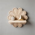 thumbnail image 4 of DefiDgd Wooden Flower Shaped Wall Mounted Shelf,Vintage Rustic Style Display Rack Organizer for Halloween Living Room Bedroom Party Home Decorations(B), 4 of 4