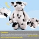 thumbnail image 4 of Vaca de peluche para niños y niñas, suave, para bebés, decoración del hogar, dormitorio, 4 of 9