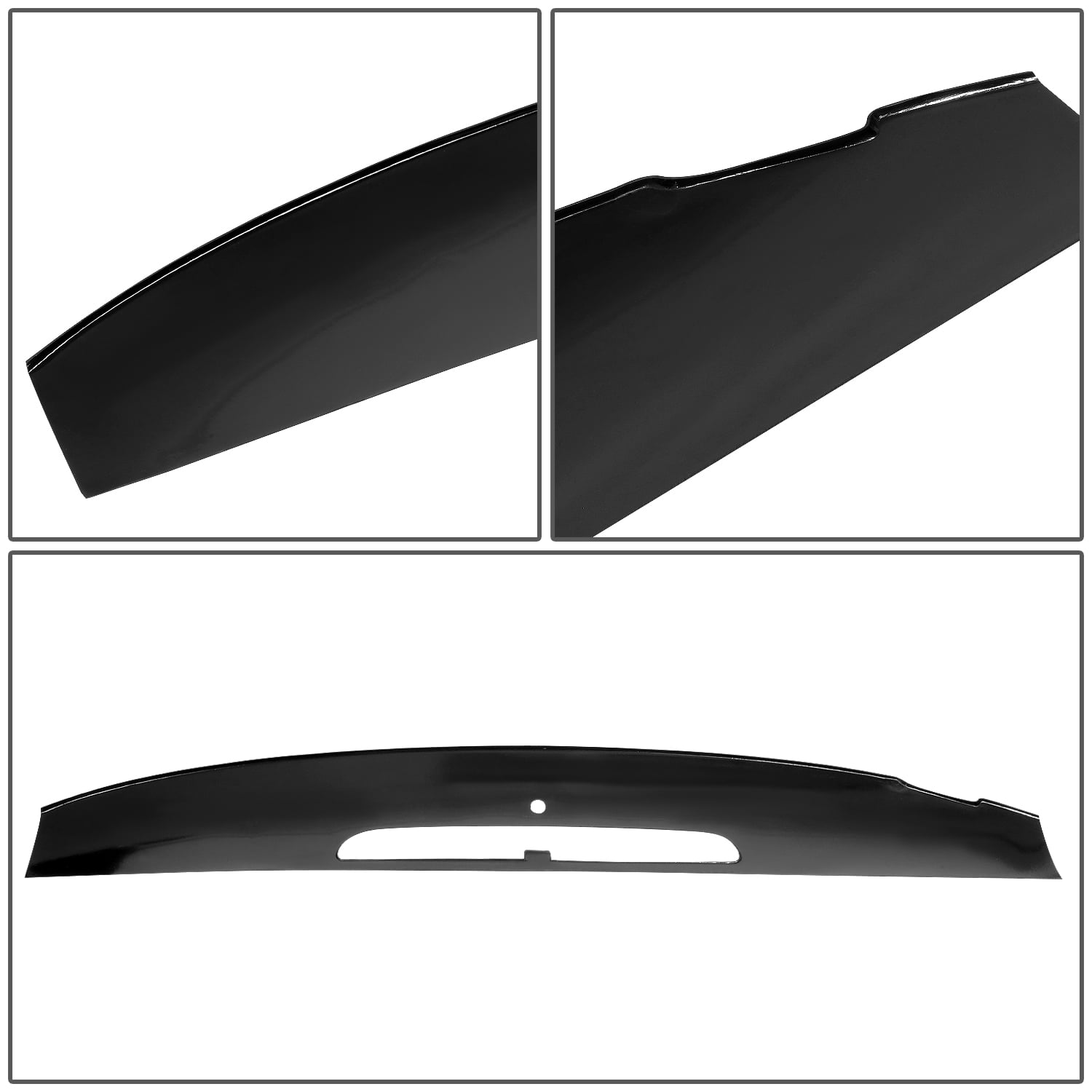 Front Upper Vent Portion Dash Board Panel Cap Cover Overlay Replacement for Cadillac Escalade ESV EXT 07-14 Dark Brown 
