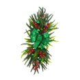 thumbnail image 2 of GUOOL Artificial Christmas Swag Christmas Stair Swag Decoration Stair Garland Xmas Stairway Swag for Mantle Railing Wall Home Decor Green, 2 of 9