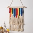 thumbnail image 1 of Tapiz Tejido De Macramé Colgante borlas manta macramé colgante de pared colorido algodón bohemio decoración del hogar, 1 of 5