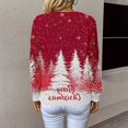 thumbnail image 4 of Chandails d'Hiver Grande Taille pour Femmes Chandails de Noël pour Femmes 2025 Col Rond Hiver Vacances Mignons Pulls Vin TG, 4 of 7