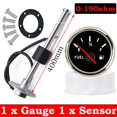 thumbnail image 1 of Marine Boat Car Fuel Level Sensor With Indicator Tank Meter 0~190 Ohm 52mm Fuel Gauge For Fuel Sending Unit With 100~600 Mm, 1 of 1