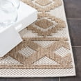 thumbnail image 2 of SAFAVIEH Global Paylynn Diamond Indoor/Outdoor Runner Rug, Beige/Brown, 2'2" x 8', 2 of 5