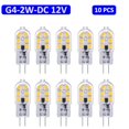 thumbnail image 1 of 10-pack G4 LED bulb 2W, DC 12V lighting bulb, 6000K white, 1 of 5