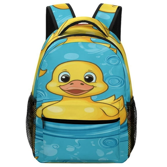 Cute Yellow Duck Backpack for Business Daypack College Canvas Bags Durable