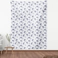 thumbnail image 3 of Ambesonne Poppy Flower Fabric by the Yard Upholstery, Old Flower Composition, 1 Yard, Purple Grey White, 3 of 4
