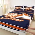 thumbnail image 3 of Homewish 4-Piece Queen Sheet Set, Cheer Team Dance, Ultra Soft Stripes Bedding, 3 of 7
