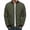 Army Green, variant on Men's Padded Jackets Winter Full Zipper Outwear Casual Windproof Warm Coat