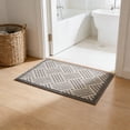 thumbnail image 1 of Alfombra de baño antideslizante absorbente para entrada, dormitorio y baño, 60x40 cm, gris o marrón, 1 of 6