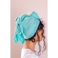 thumbnail image 2 of Mint Tee-Owel (Shoulder to Longer) - Ideal Cotton T-Shirt Hair Towel - Promotes healthy hair by preventing damage, breakage, and frizz - Natural and curly hair care essential, 2 of 4