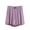 Purple-05, variant on REALiKUN Women Elastic Waist Shorts Solid Bowknot Front Loungewear Shorts Bottoms Pj Loungewear Sleep Short Pants