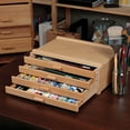 thumbnail image 4 of HG Art Concepts Artists Storage Chests - Premium Studio Organizer for Paint Tubes, Brushes, Pencils, Markers, & More! - 4 Drawer - 2 Pack, 4 of 7