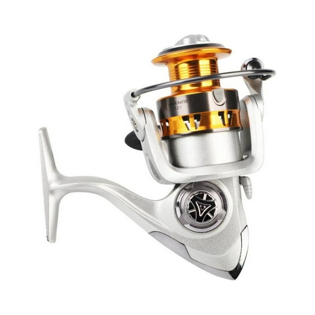 Moulinet de Pêche HC3000&HC5000 Roulements à Billes 12BB Moulinet Tournant Configuration en Métal Outil de Pêche, Cadre Squelettique en Aluminium Rigide