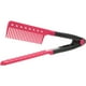 thumbnail image 1 of Novedad Estilo Clip-on Estilo en forma de V Peine de peinado Salón de bricolaje Peine de peluquería Plancha de pelo (Negro + Rosado), 1 of 5