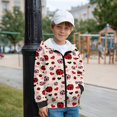 thumbnail image 2 of Uorisanigo Cute Ladybug Girls Zip Up Hoodies Boys Sweatshirt Jacket Youth Long Sleeve Hooded Sweatshirts Soft Velvet Lined Pullover Shirts with Front Pocket School Sweater, 2 of 7