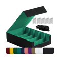 thumbnail image 3 of Caja para cartas coleccionables, caja de almacenamiento para cartas coleccionables, a prueba de polvo, portátil, de gran capacidad Verde, 3 of 9