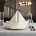thumbnail image 3 of Unique Bargains 12Pcs Cotton Washable Dinner Cloth Napkins Beige 18x18inch, 3 of 6