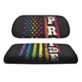 thumbnail image 2 of Pzuqiu Rainbow Pride 2-Piece Golf Cart Seat Covers - Breathable Washable Universal Fit for Most 2-Seater Golf Carts, LGBT Pride Golf Accessory, 2 of 10