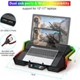 thumbnail image 5 of 12-Mode RGB Laptop Cooling Pad LED Screen Gaming Laptop Cooler, 5 of 5