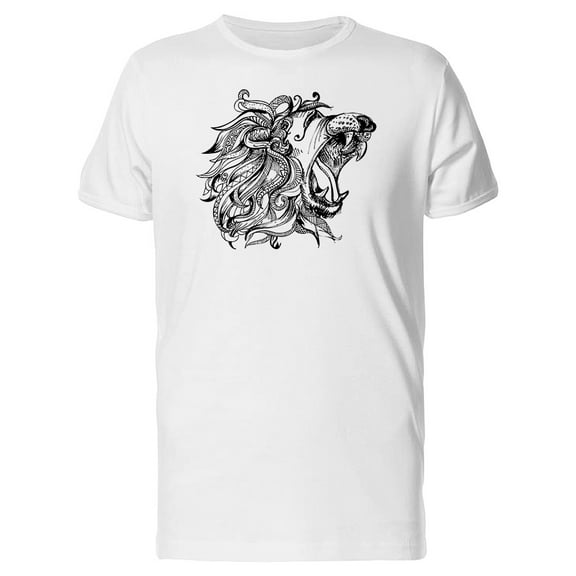 Ethnic Lion Mande T-Shirt Men -Image by Shutterstock, Male Large