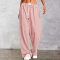 thumbnail image 1 of WILLBEST Pantalones Casuales para Mujer, con Bolsillos de Color, Rectos, Sueltos, Elásticos, para Yoga, para Uso Diario, Diseño Versátil de Contraste Sólido para Mayor Comodidad y Estilo. Chica, 1 of 5