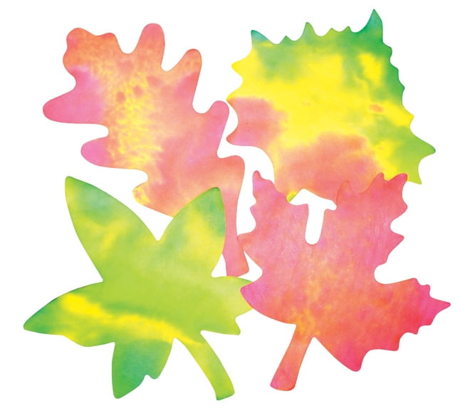 Roylco, RYLR2442, Color Diffusing Paper Leaves, 80 / Pack