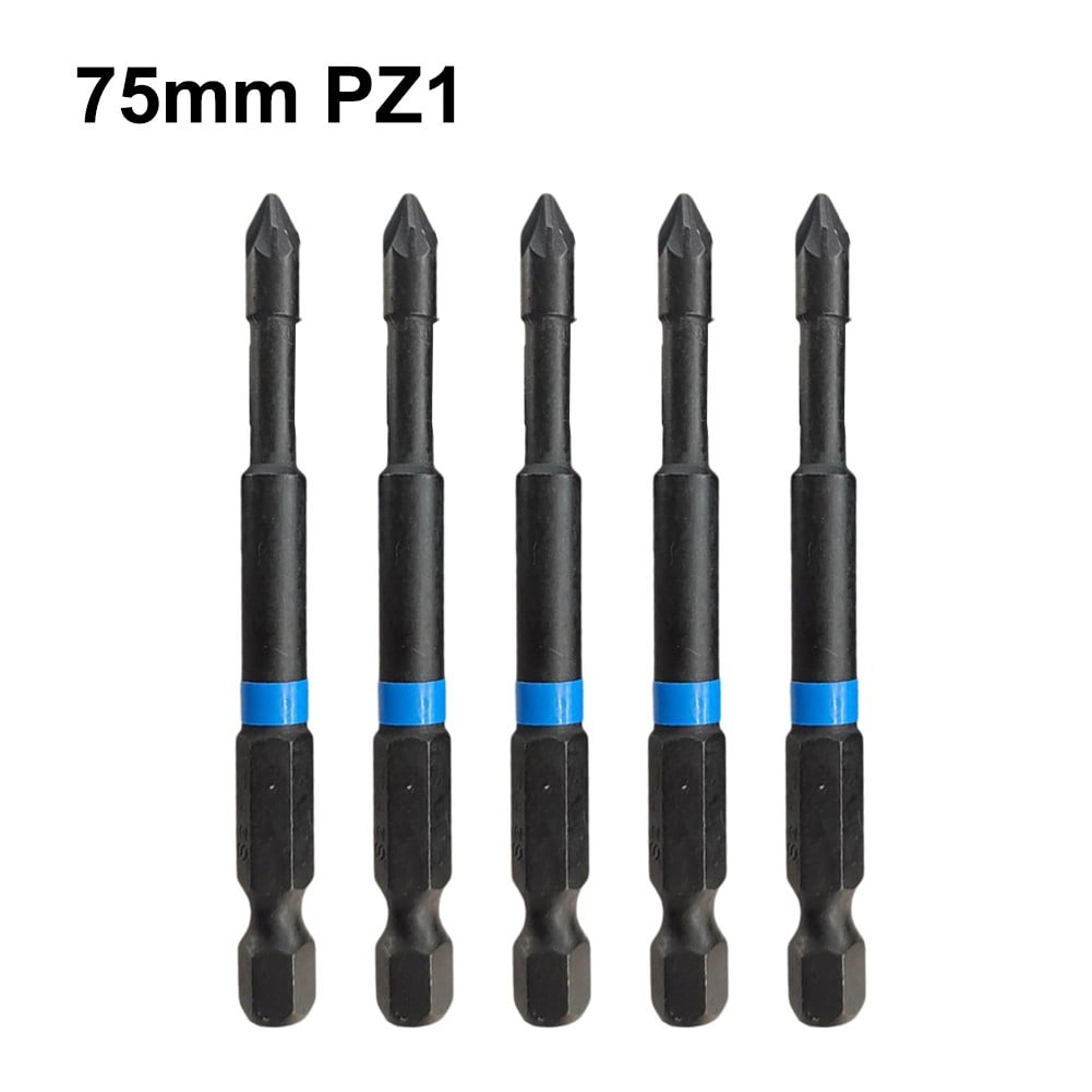 pipiページ 5Pcs Pz1 Pz2 Pz3 Screwdriver Bits 75Mm Pozidriv Set 1/4 Inch Hex