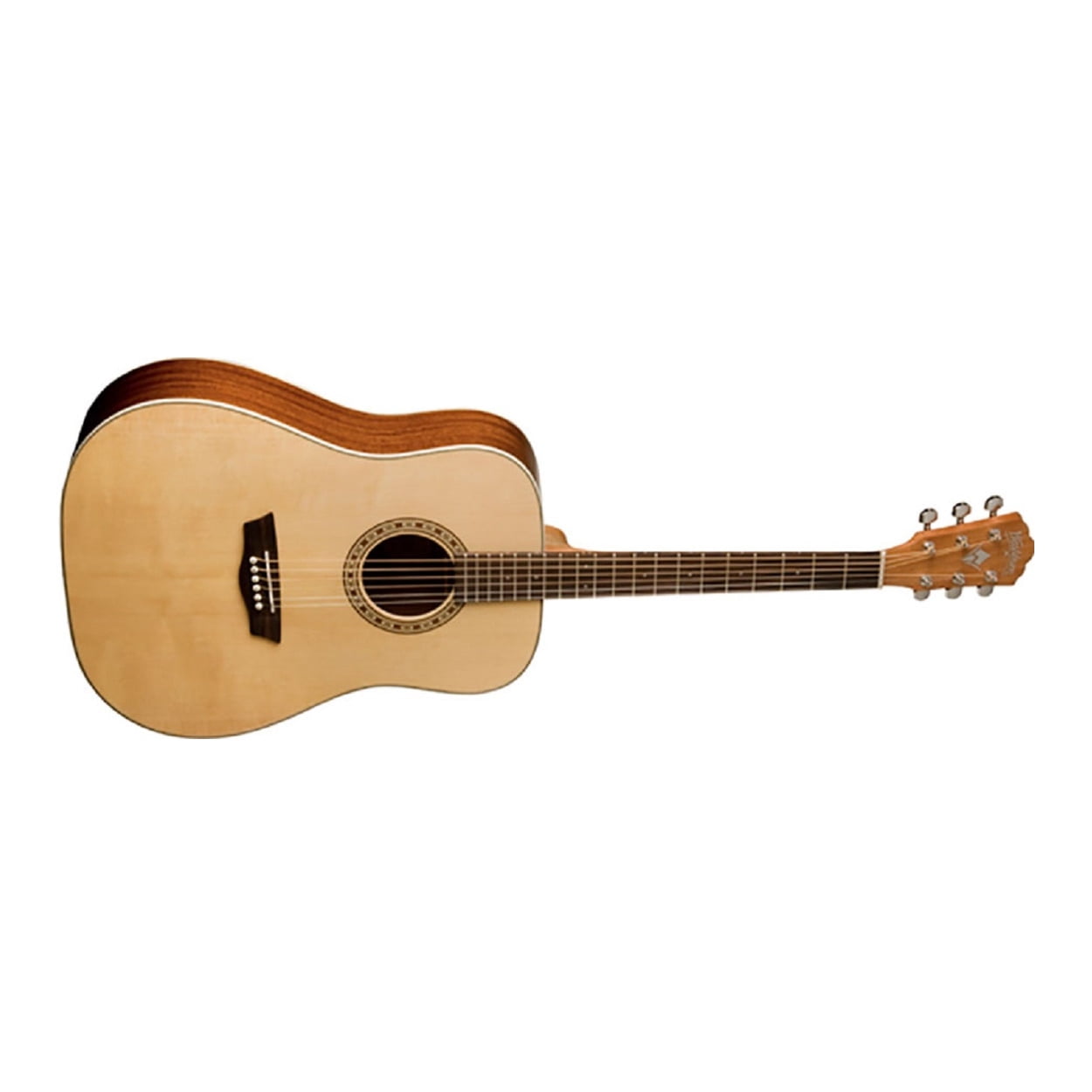 Washburn D7S Harvest Dreadnought Acoustic Guitar. Natural Gloss