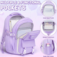 thumbnail image 5 of Soda Candy 3PCS Kids Backpack Set Water Resistant School Bookbag for Girls with Lunch Bag & Pencil Case, 5 of 6